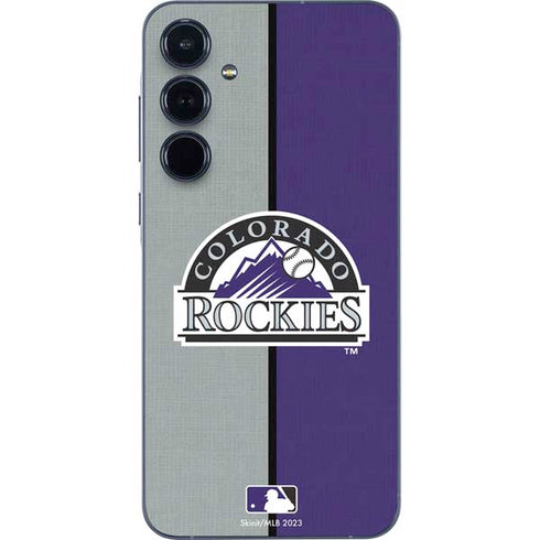 MLB Colorado Rockies Split Galaxy A35 5G Skin